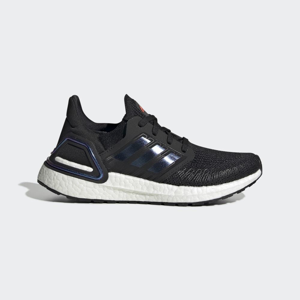 Adidas Boys' Ultraboost 20 Running Shoes Black/Blue Purple/White Ireland EG4861